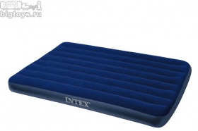 Надувной матрас Classic Downy Airbed Fiber-Tech, 137х191х25см