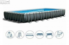 Каркасный бассейн ULTRA XTR FRAME 975х488х132см, 54368л, комб.фил.-насос 10000л\ч, лестница, тент, п