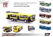 инерц. металл 'Автопарк' 1:72 троллейбус Лиаз 5292 (желто-синий)
